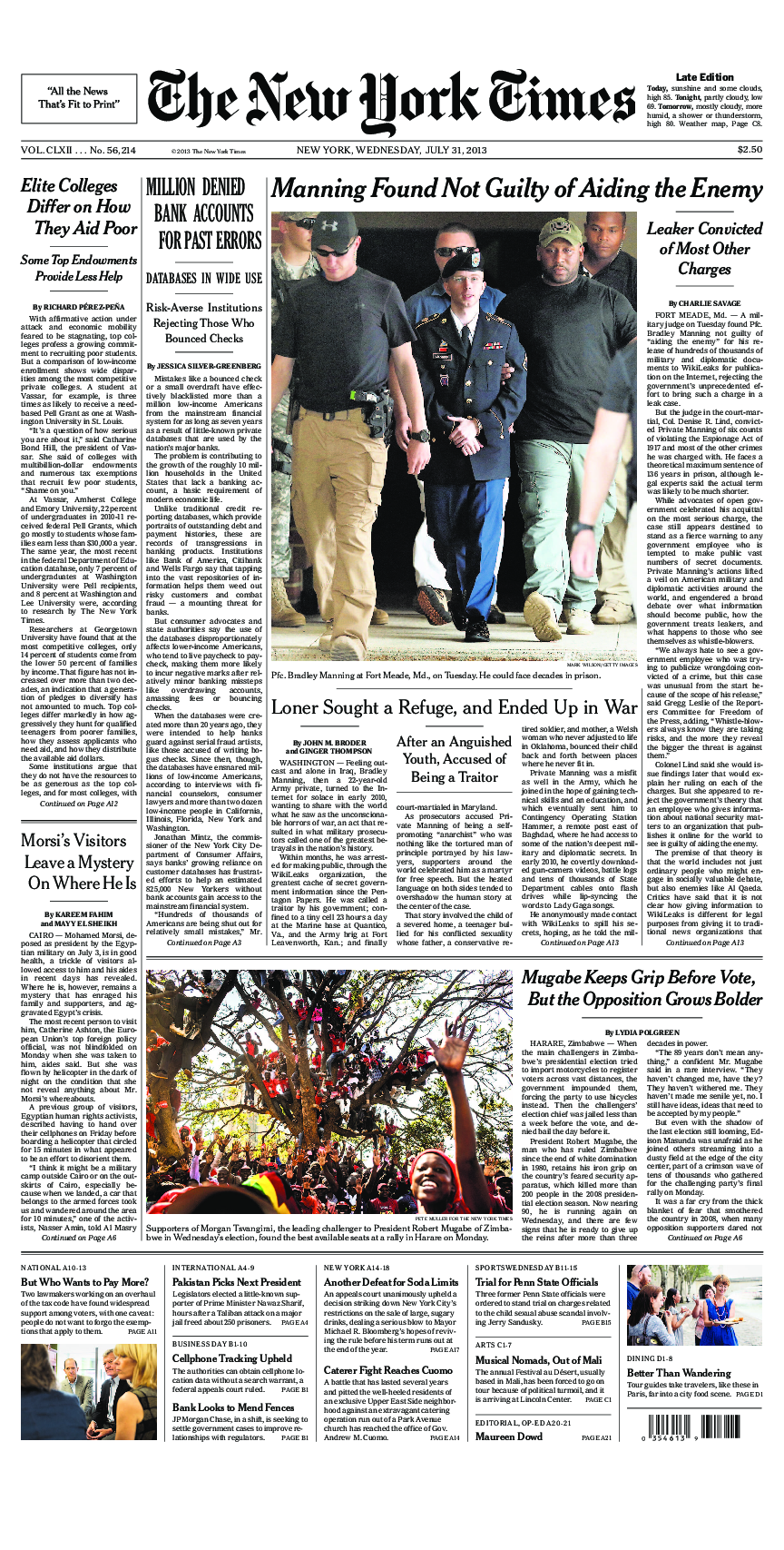 Prima-pagina-New-York-Times-del-2013-07-31