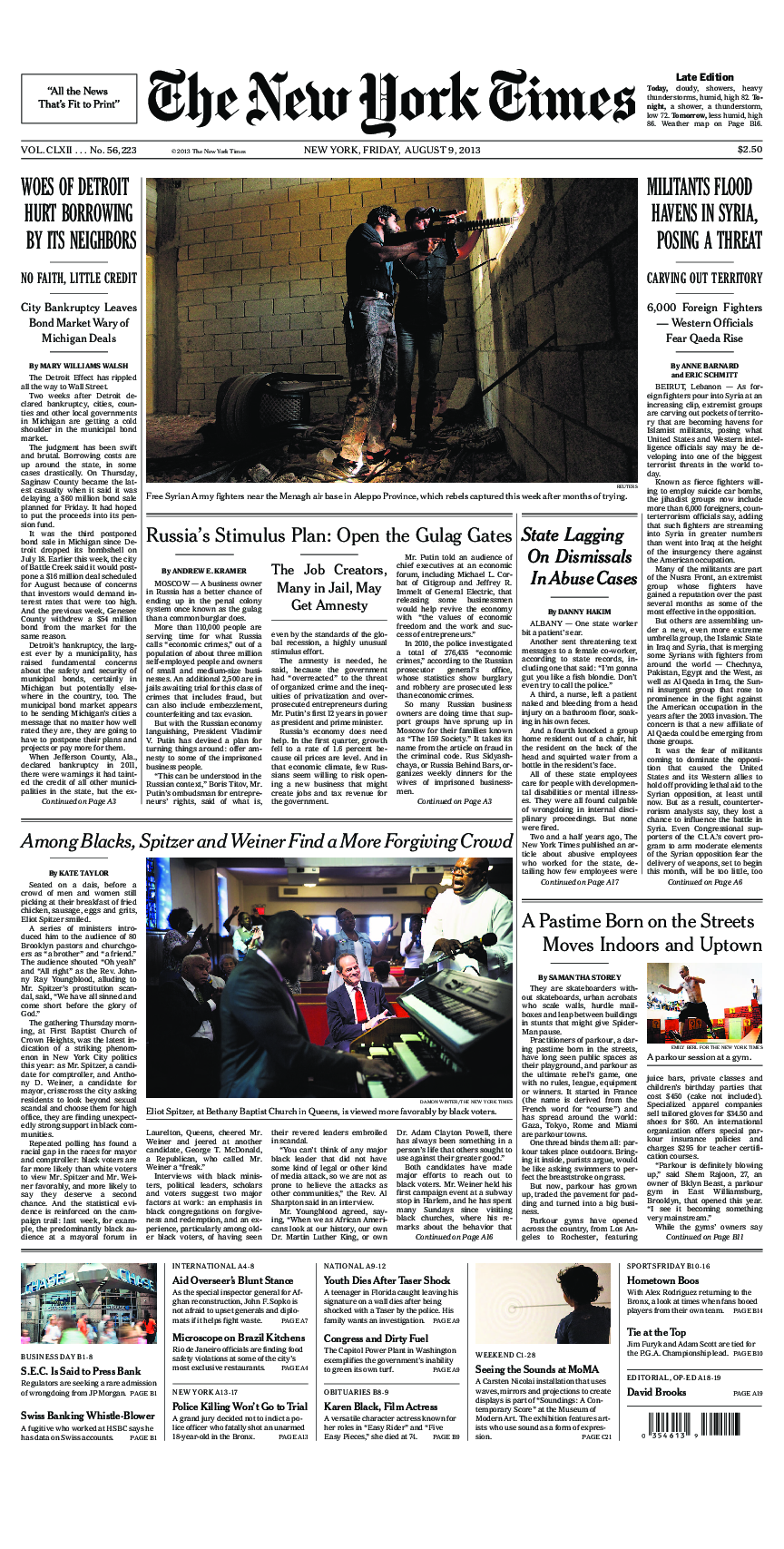 Prima-pagina-New-York-Times-del-2013-08-09