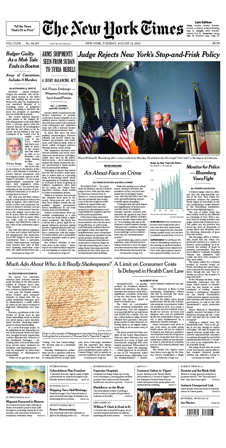 Prima-pagina-New-York-Times-del-2013-08-13