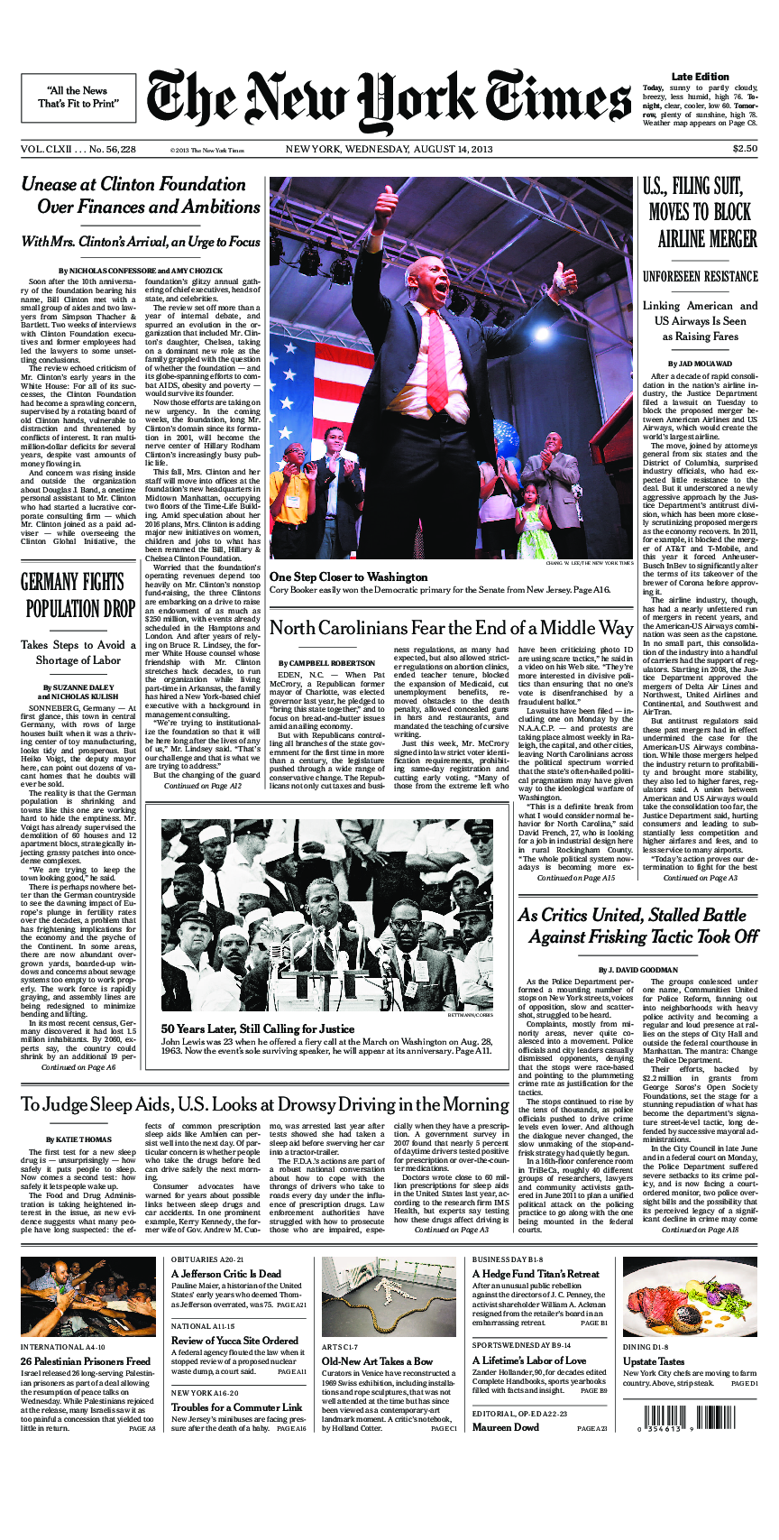 Prima-pagina-New-York-Times-del-2013-08-14