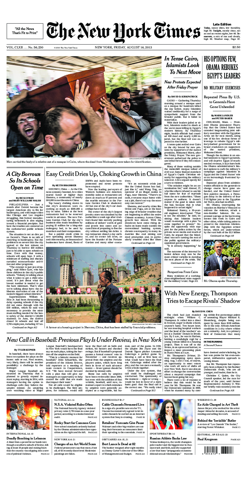 Prima-pagina-New-York-Times-del-2013-08-16