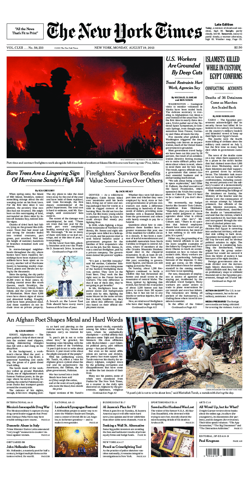 Prima-pagina-New-York-Times-del-2013-08-19