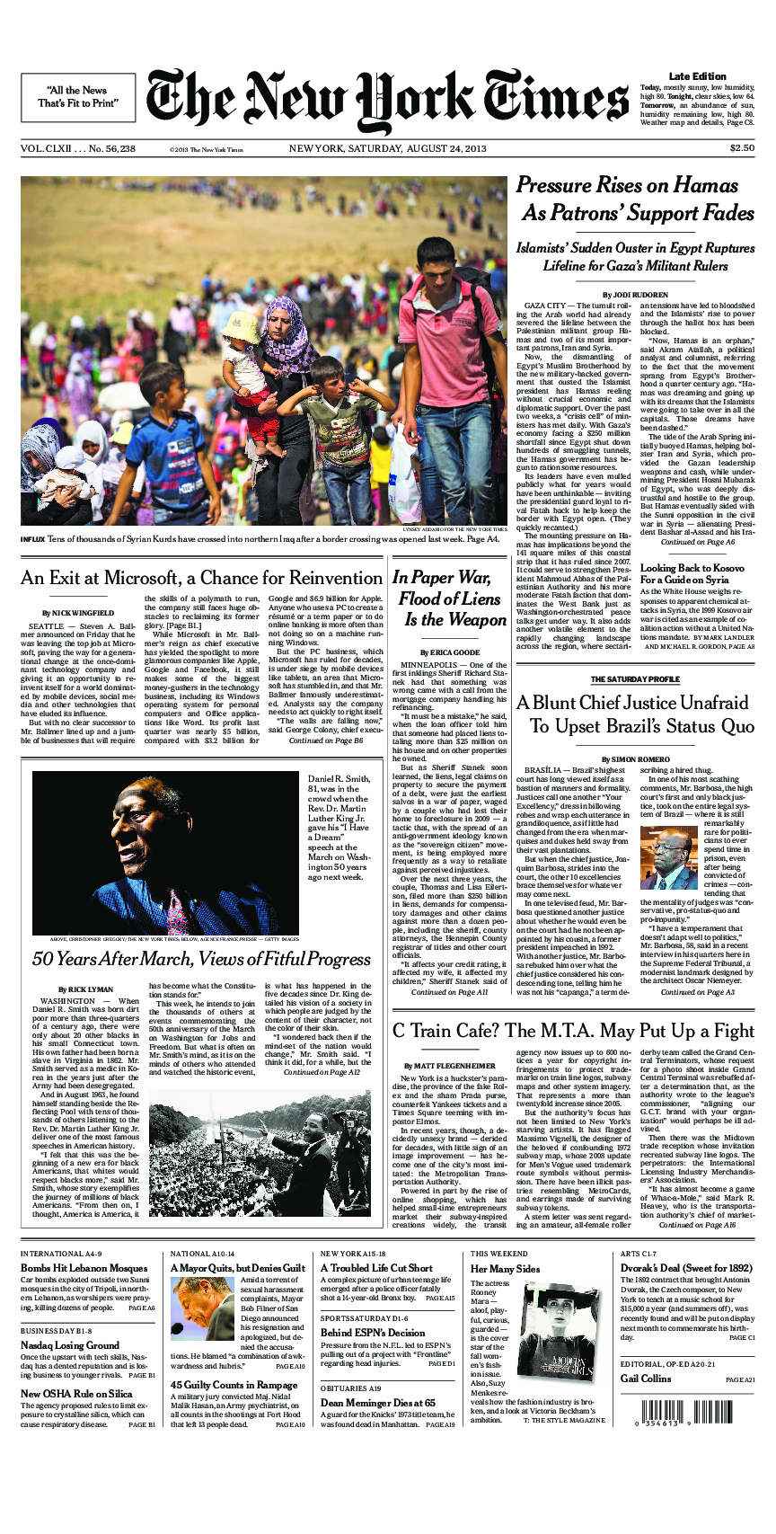 Prima-pagina-New-York-Times-del-2013-08-24