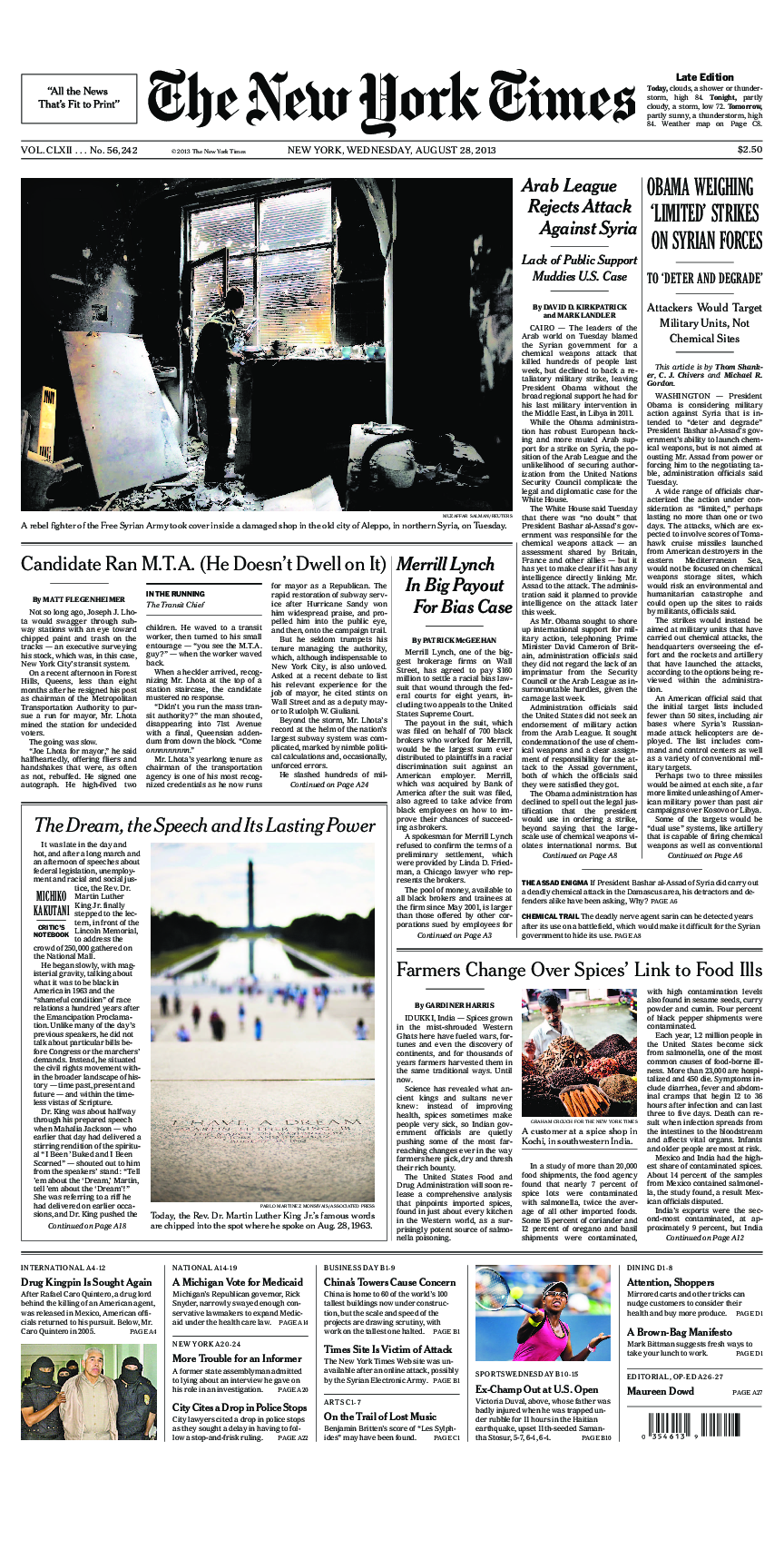 Prima-pagina-New-York-Times-del-2013-08-28