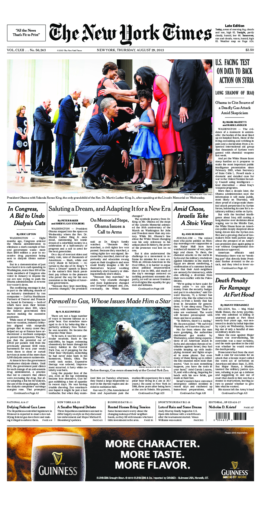 Prima-pagina-New-York-Times-del-2013-08-29