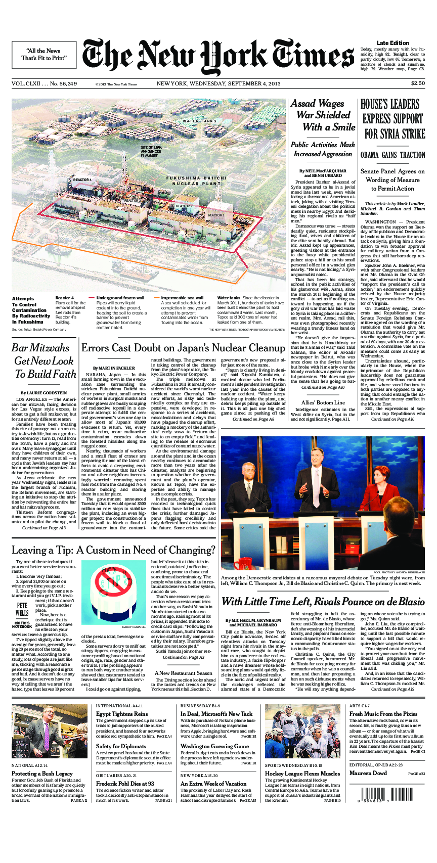 Prima-pagina-New-York-Times-del-2013-09-04