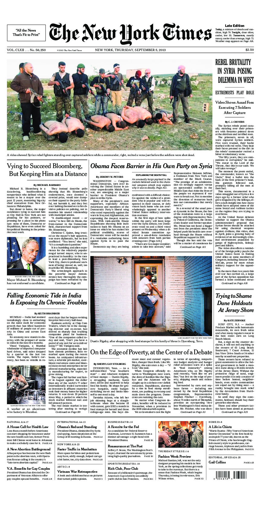 Prima-pagina-New-York-Times-del-2013-09-05