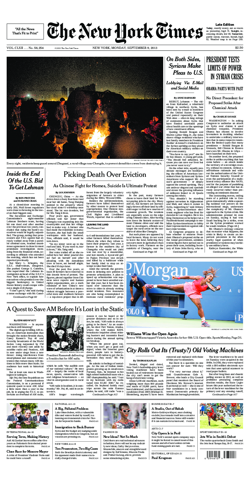 Prima-pagina-New-York-Times-del-2013-09-09