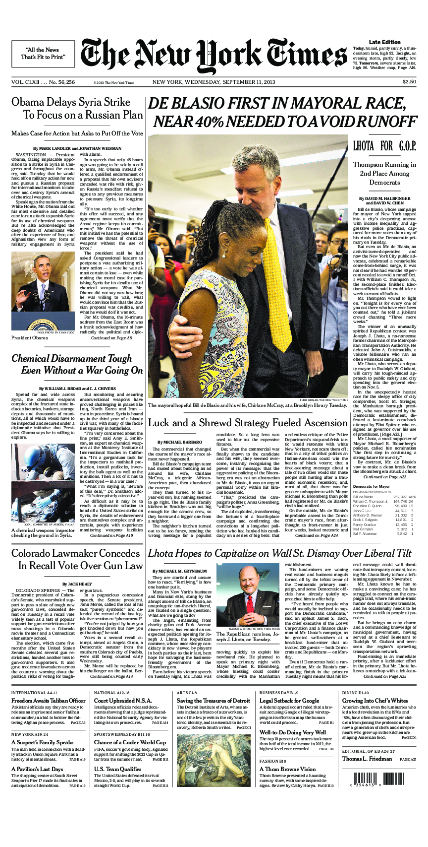 Prima-pagina-New-York-Times-del-2013-09-11