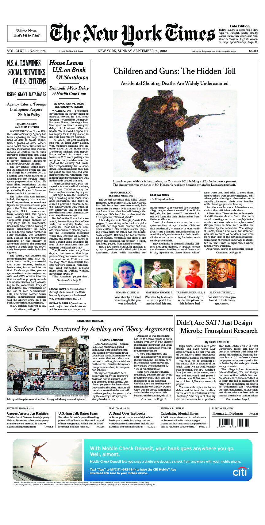 Prima-pagina-New-York-Times-del-2013-09-29