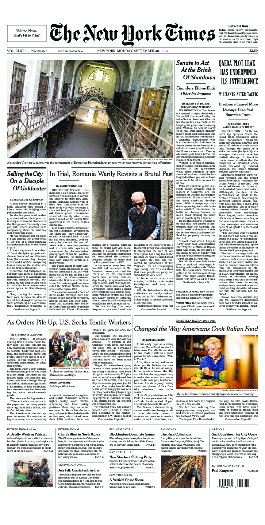 Prima-pagina-New-York-Times-del-2013-09-30