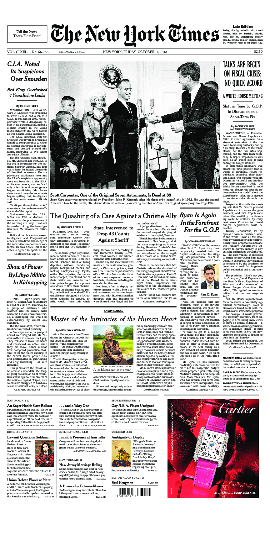 Prima-pagina-New-York-Times-del-2013-10-11