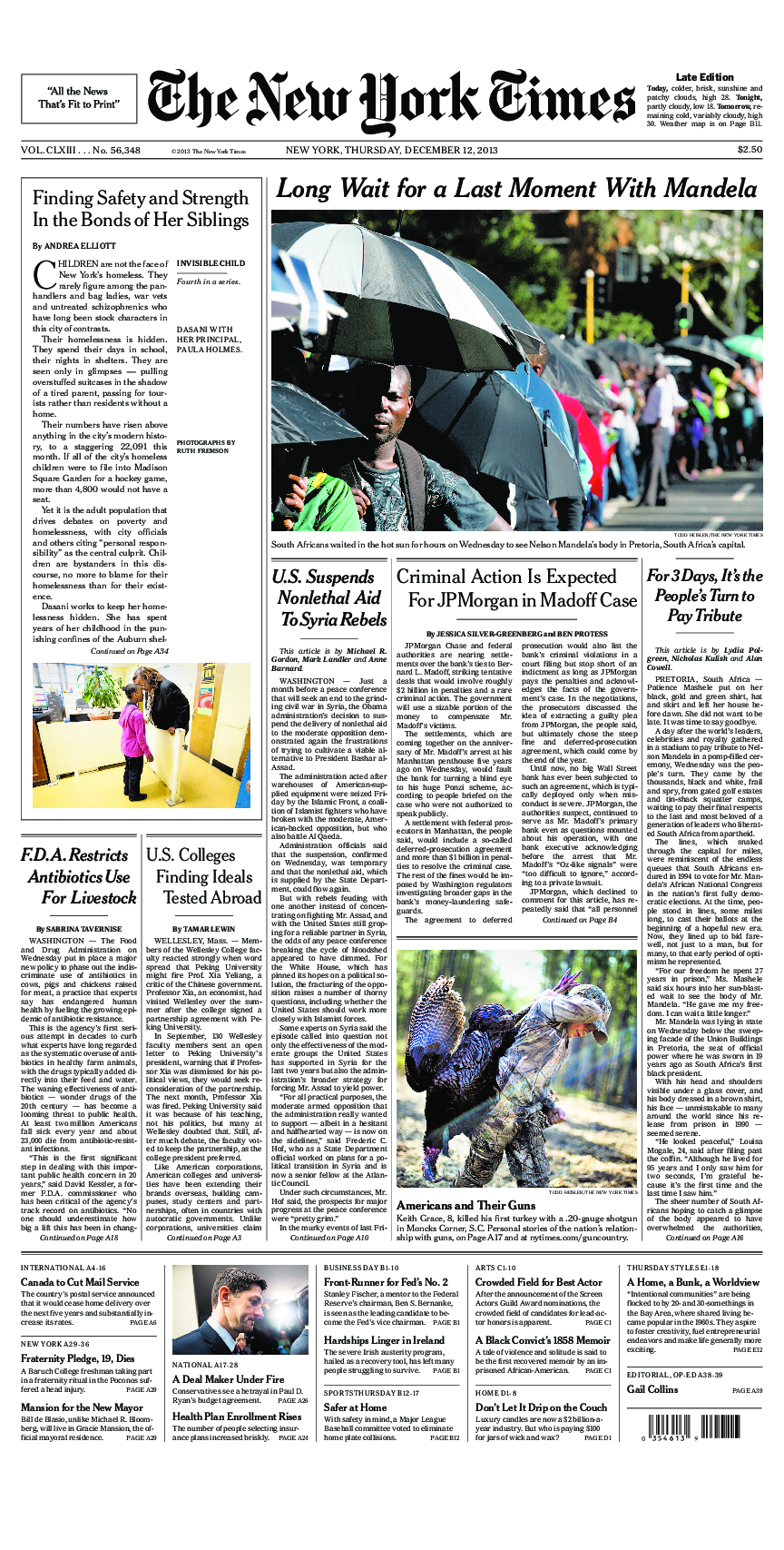 Prima-pagina-New-York-Times-del-2013-12-12