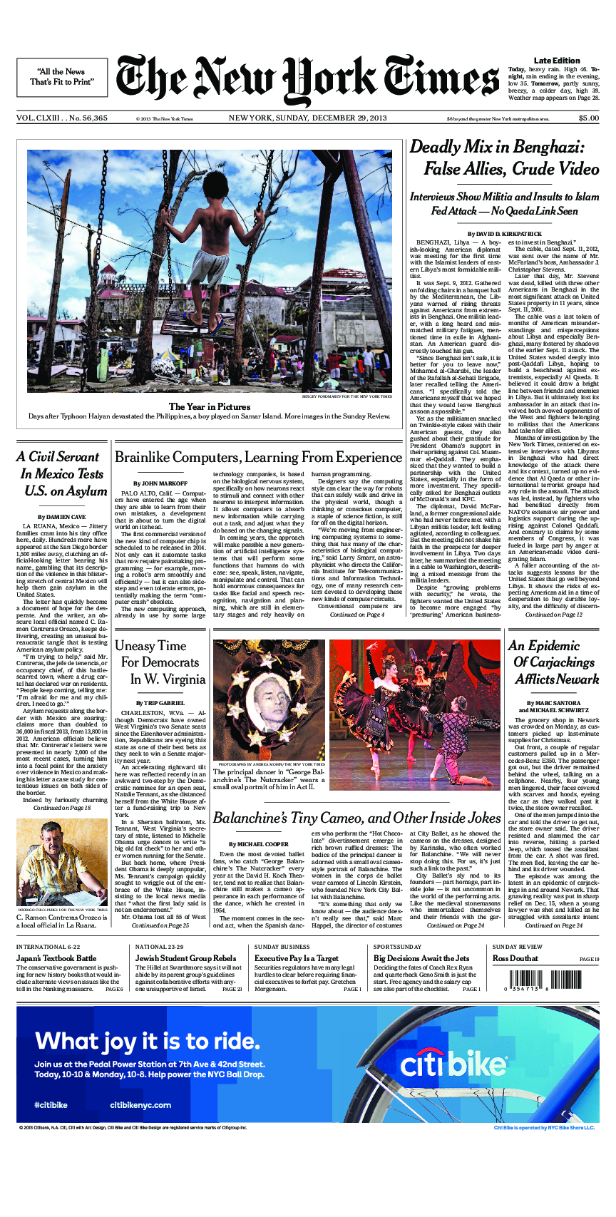 Prima-pagina-New-York-Times-del-2013-12-29