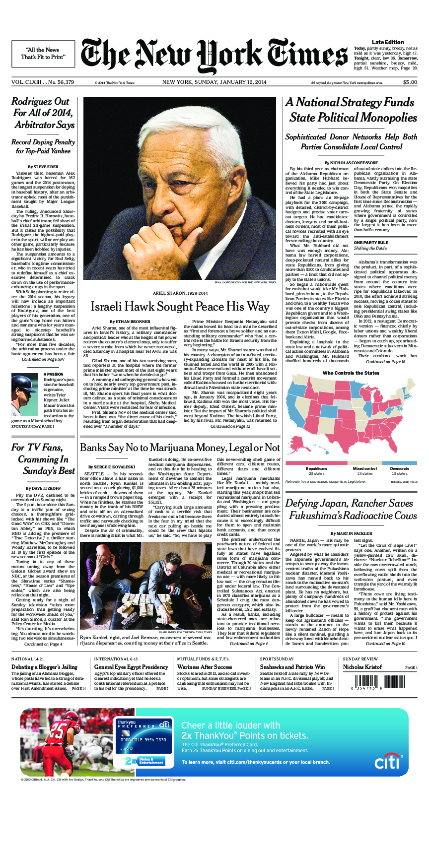 Prima-pagina-New-York-Times-del-2014-01-12