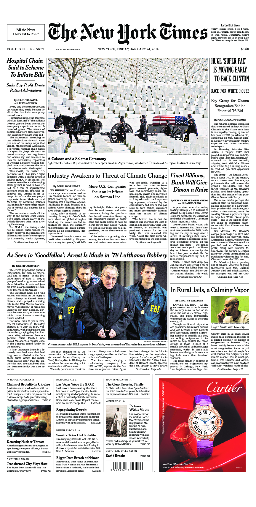 Prima-pagina-New-York-Times-del-2014-01-24