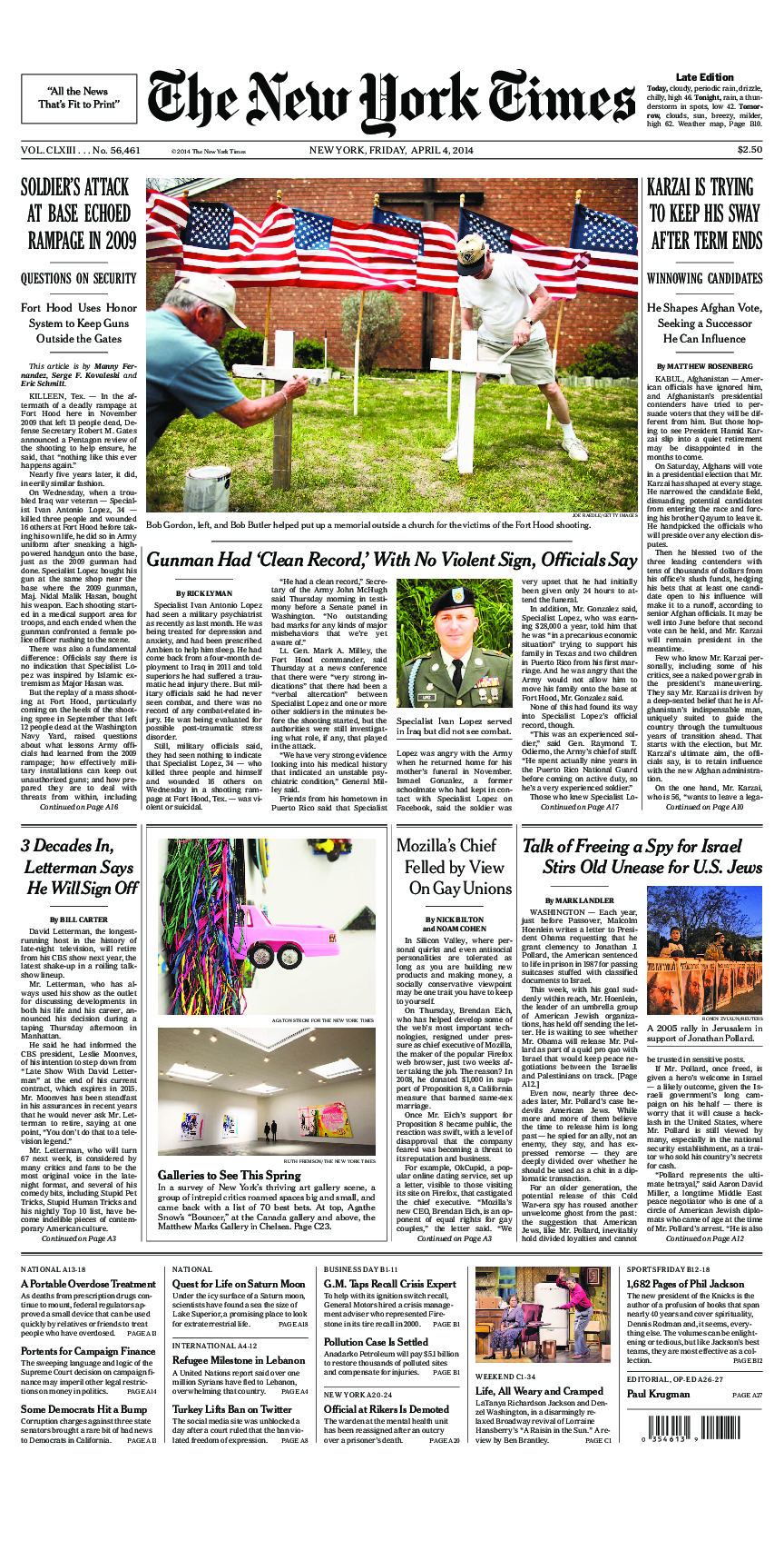 Prima-pagina-New-York-Times-del-2014-04-04