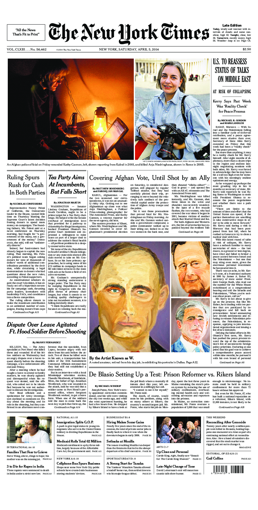 Prima-pagina-New-York-Times-del-2014-04-05