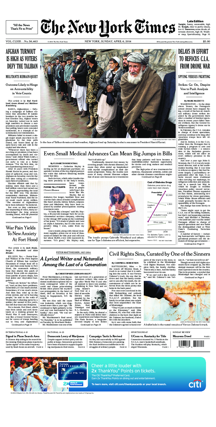 Prima-pagina-New-York-Times-del-2014-04-06