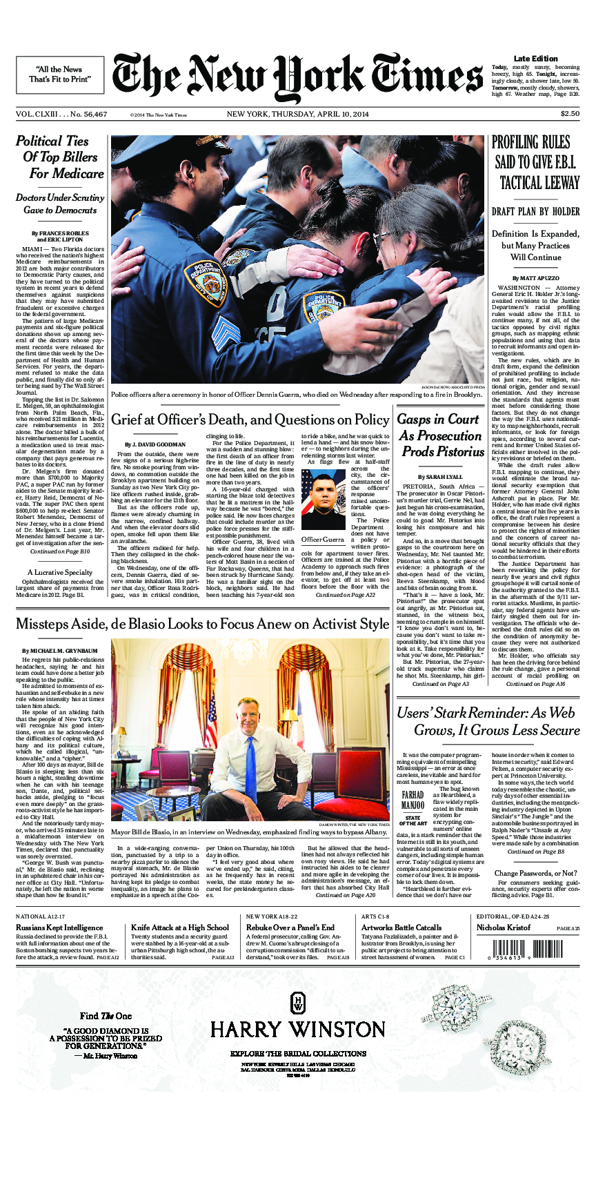 Prima-pagina-New-York-Times-del-2014-04-10