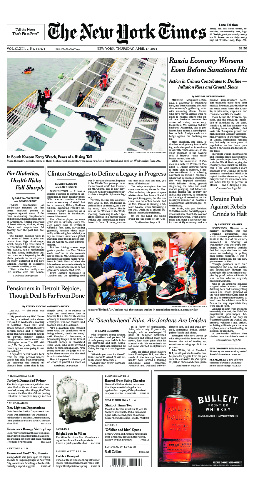 Prima-pagina-New-York-Times-del-2014-04-17