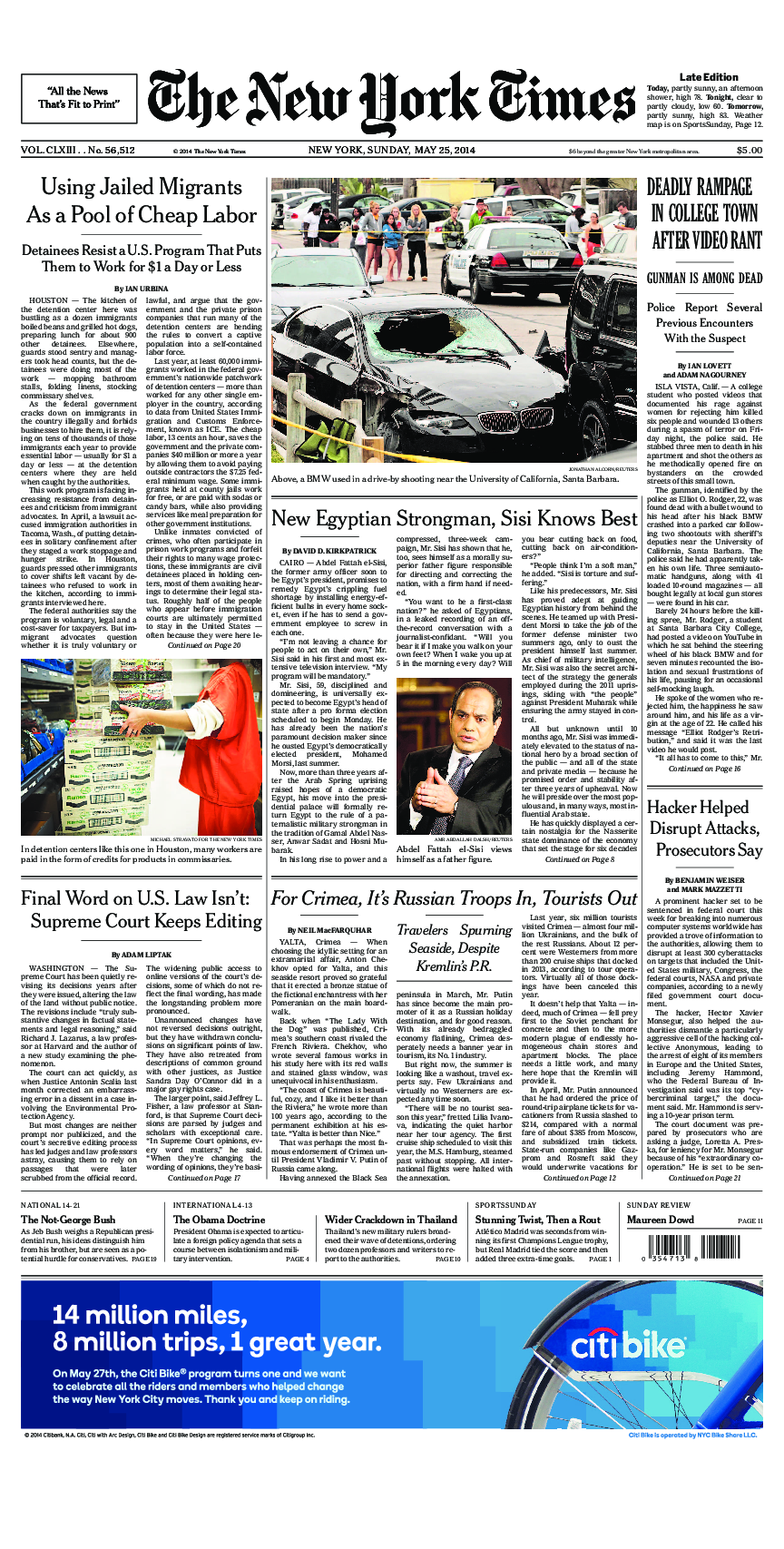 Prima-pagina-New-York-Times-del-2014-05-25