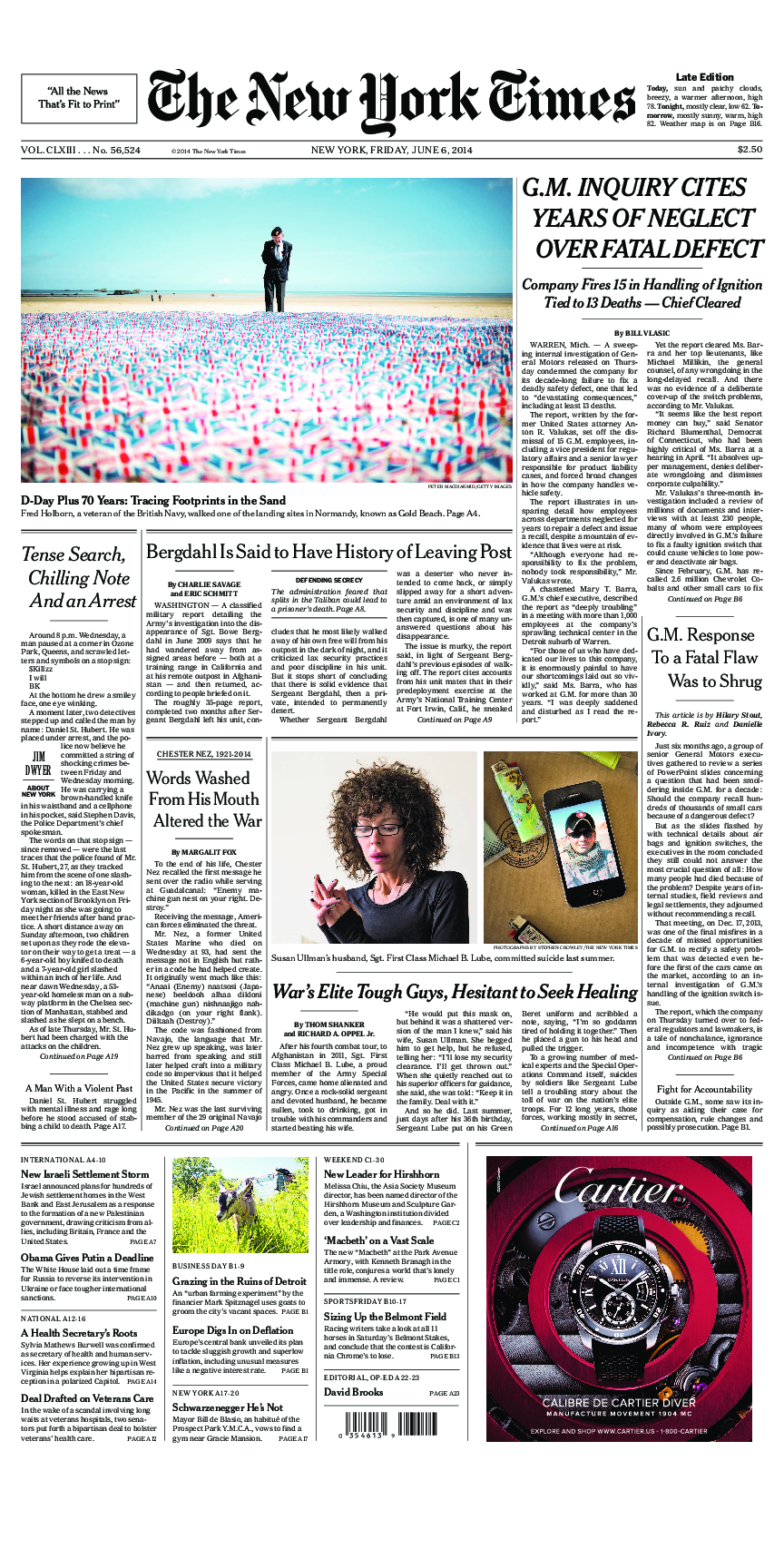 Prima-pagina-New-York-Times-del-2014-06-06