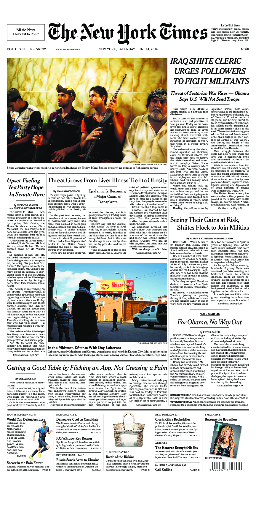 Prima-pagina-New-York-Times-del-2014-06-14