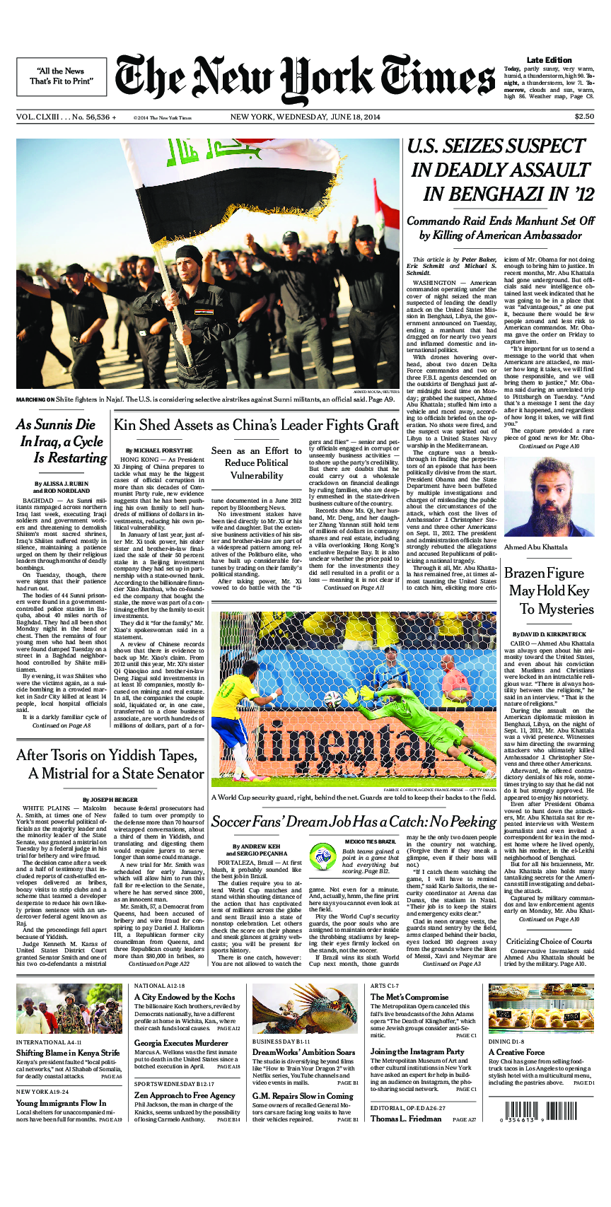 Prima-pagina-New-York-Times-del-2014-06-18