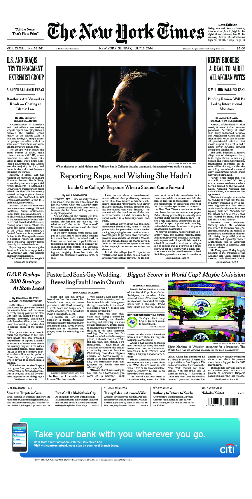 Prima-pagina-New-York-Times-del-2014-07-13