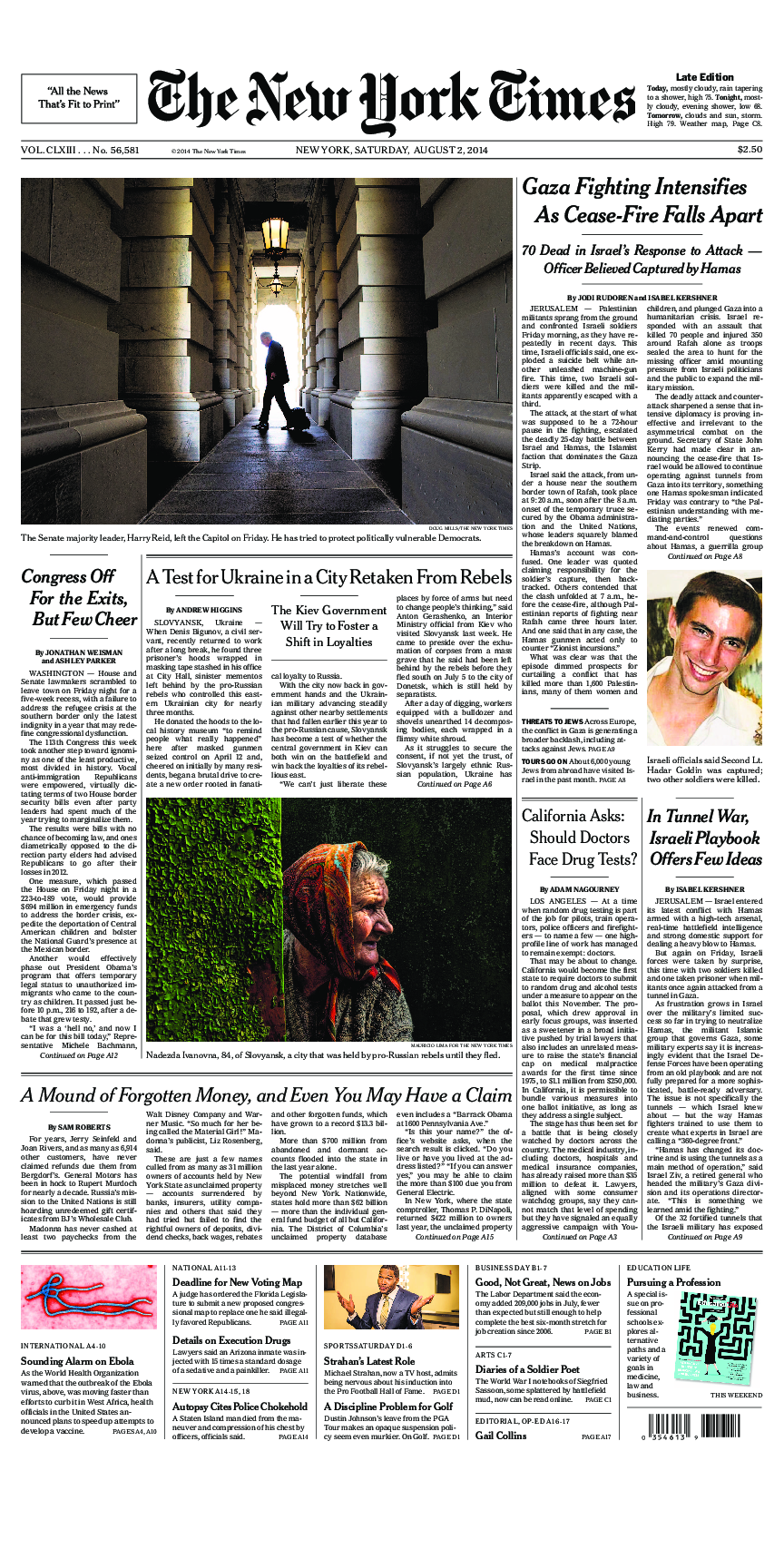 Prima-pagina-New-York-Times-del-2014-08-02