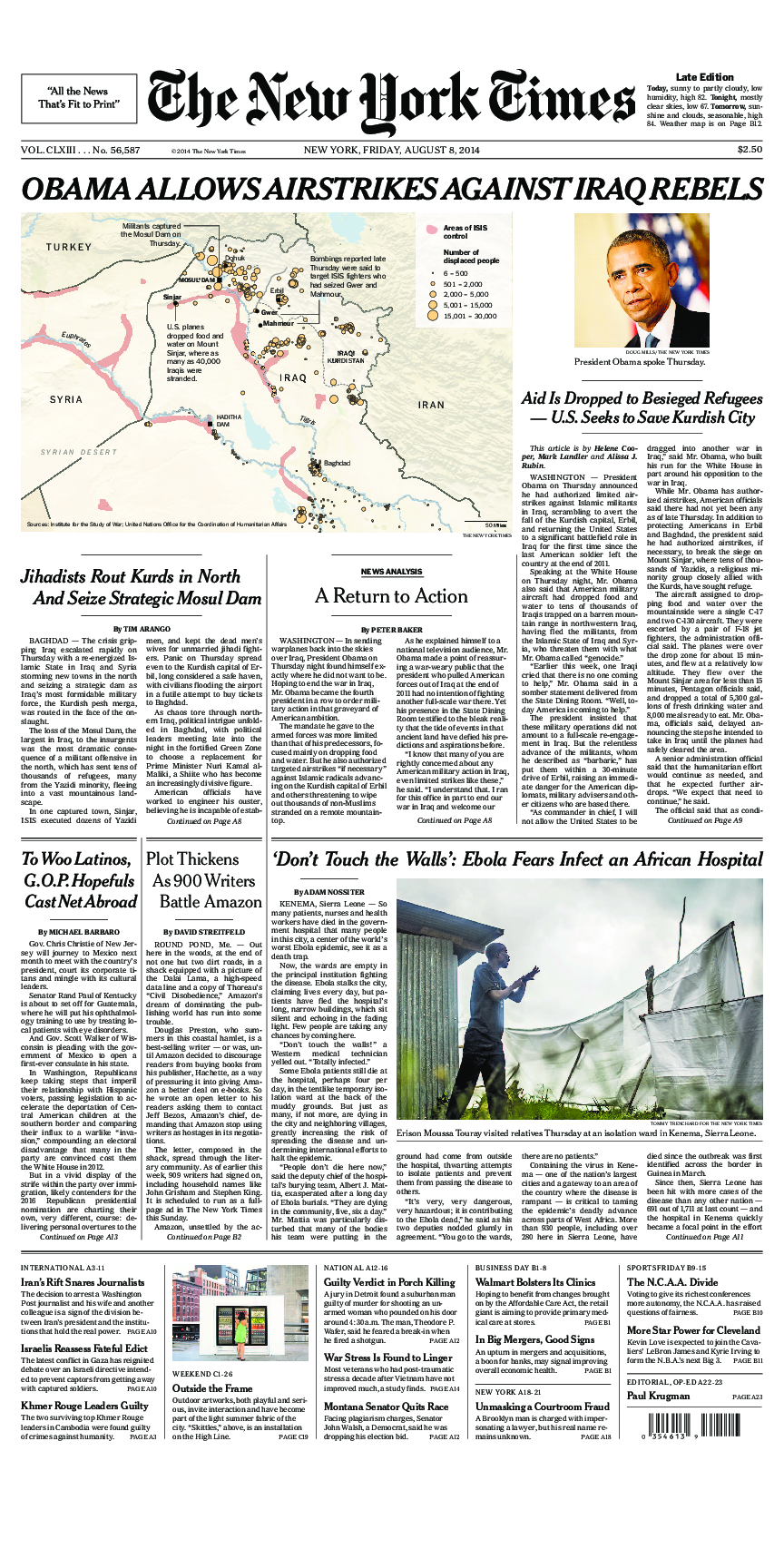 Prima-pagina-New-York-Times-del-2014-08-08