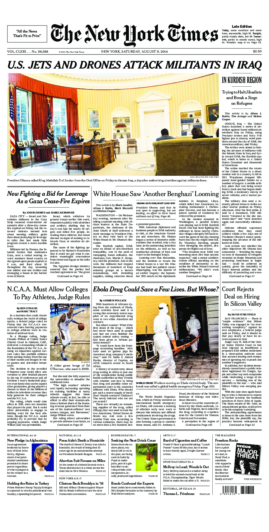 Prima-pagina-New-York-Times-del-2014-08-09