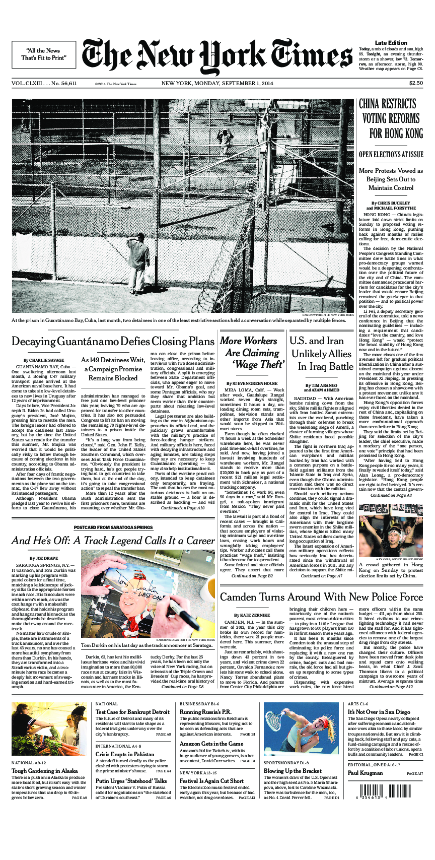 Prima-pagina-New-York-Times-del-2014-09-01