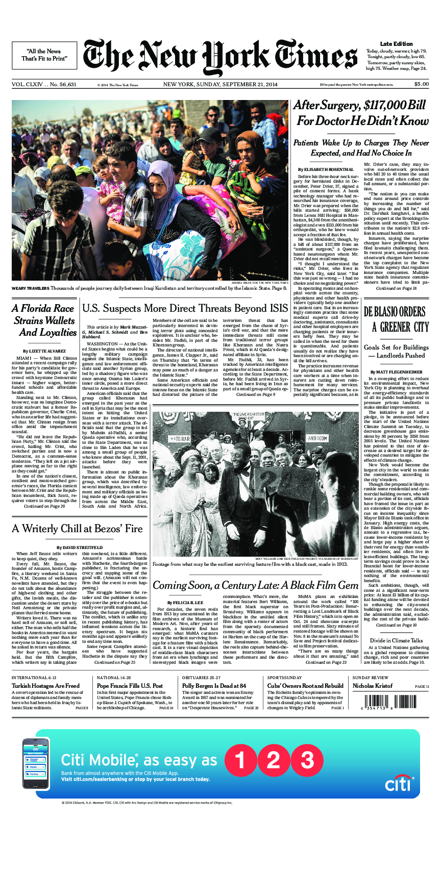 Prima-pagina-New-York-Times-del-2014-09-21