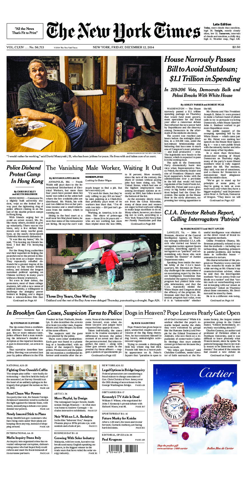 Prima-pagina-New-York-Times-del-2014-12-12