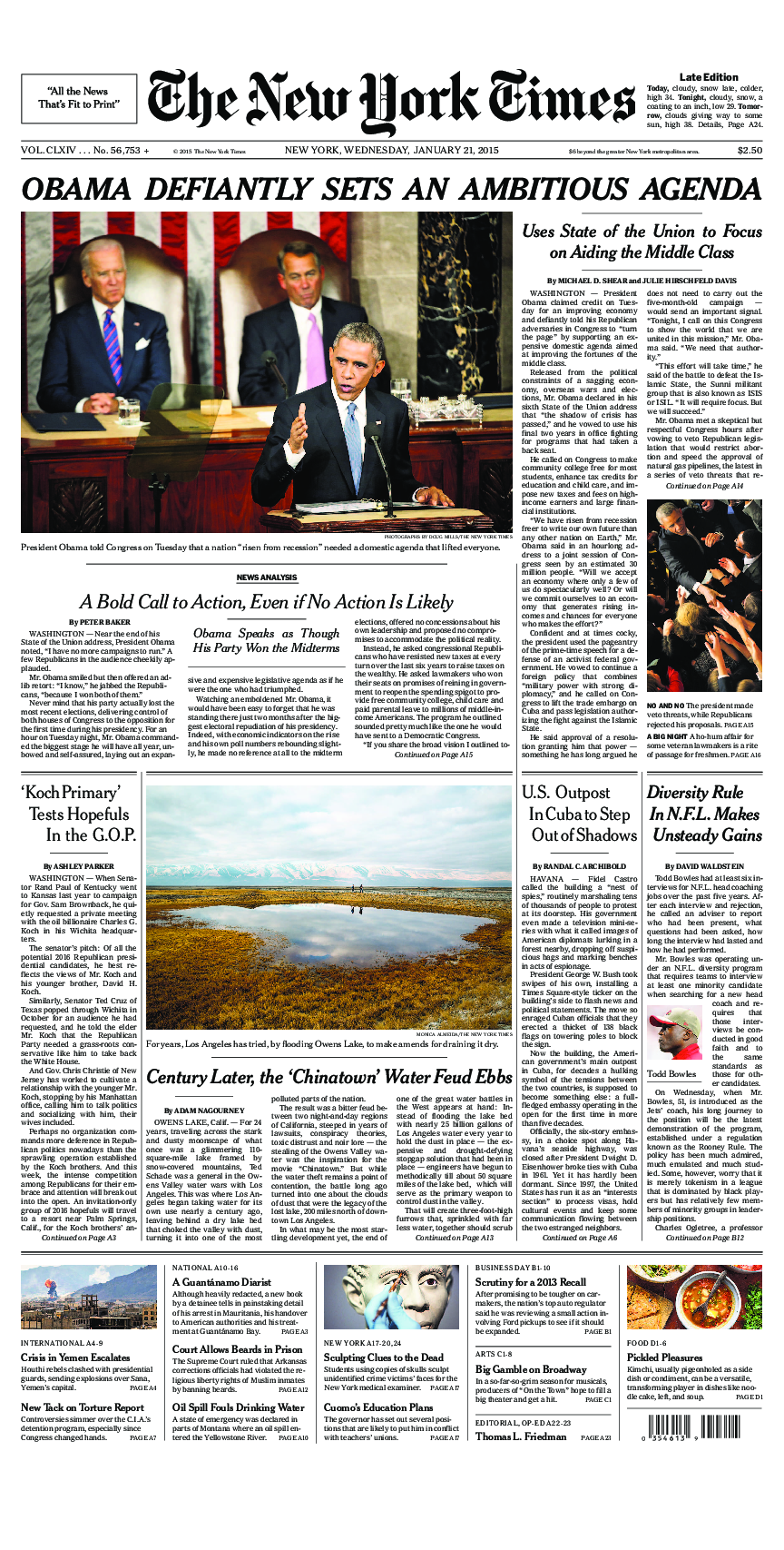 Prima-pagina-New-York-Times-del-2015-01-21