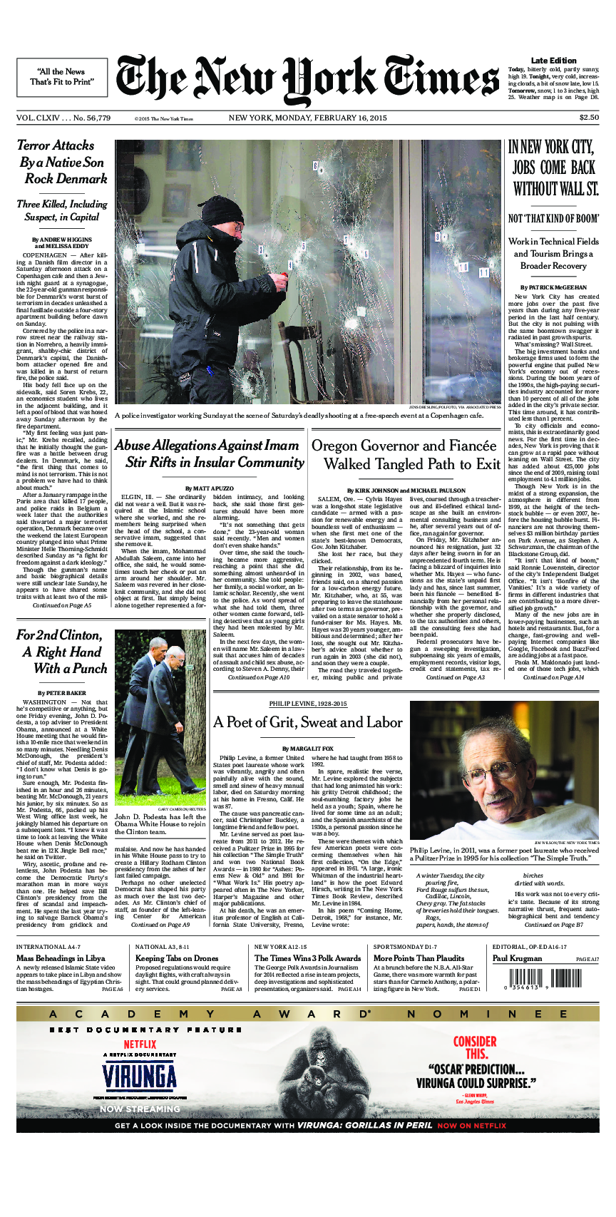 Prima-pagina-New-York-Times-del-2015-02-16