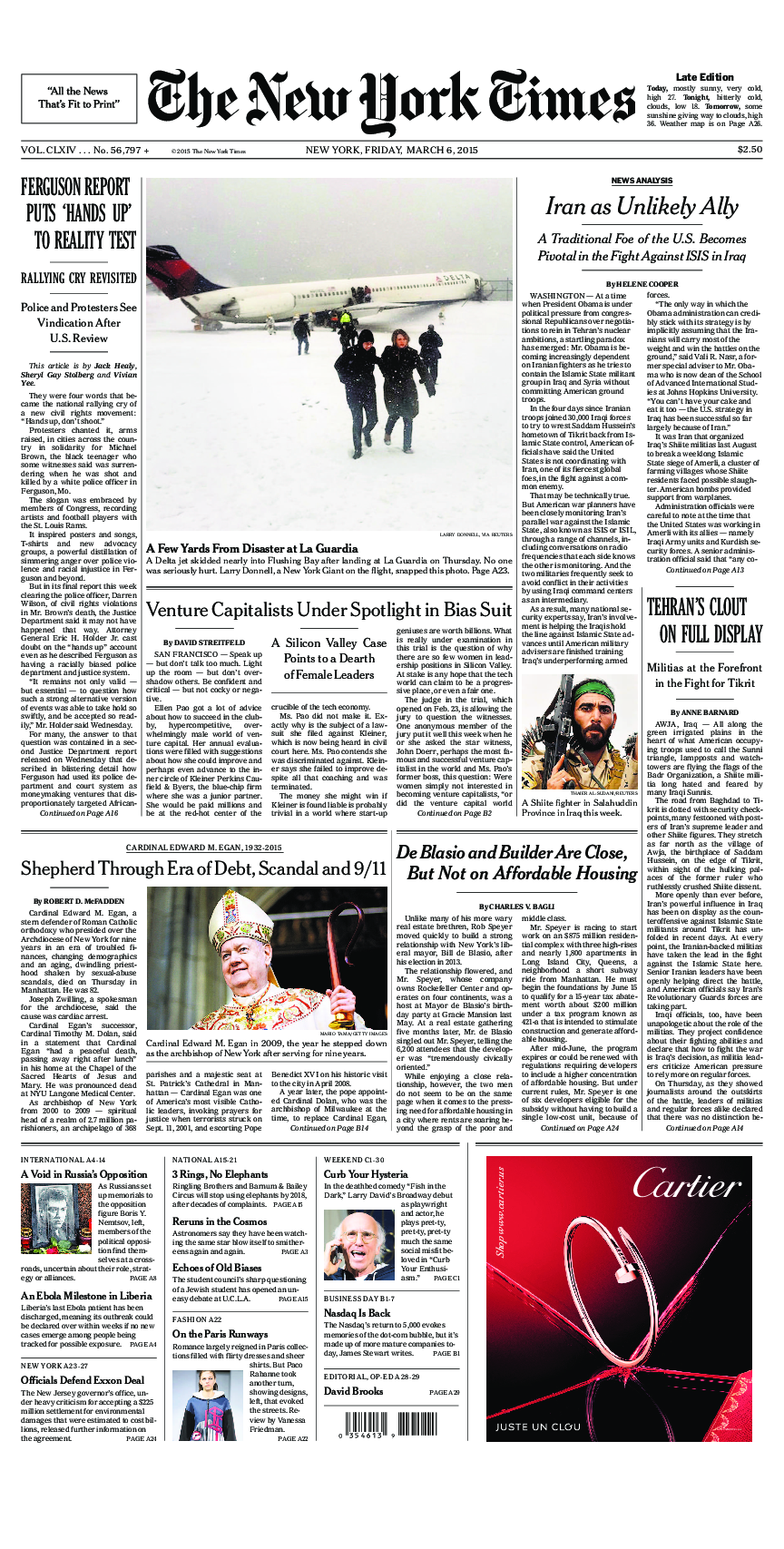 Prima-pagina-New-York-Times-del-2015-03-06