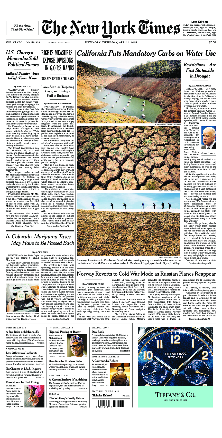 Prima-pagina-New-York-Times-del-2015-04-02