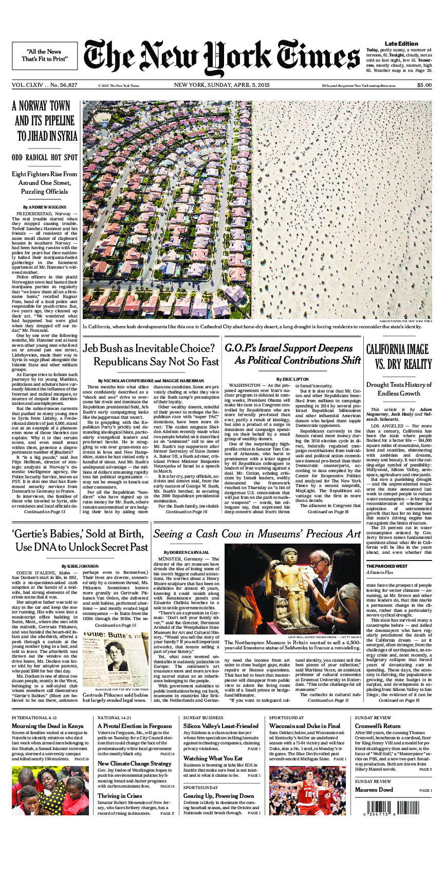 Prima-pagina-New-York-Times-del-2015-04-05