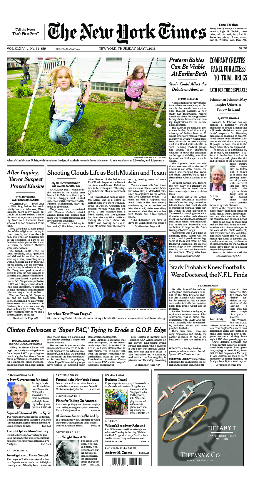 Prima-pagina-New-York-Times-del-2015-05-07