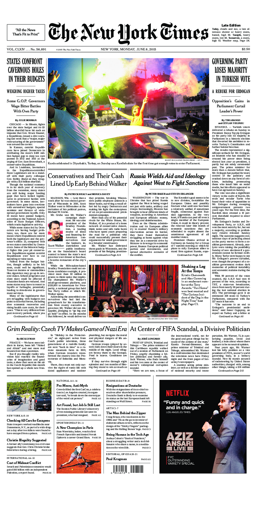 Prima-pagina-New-York-Times-del-2015-06-08