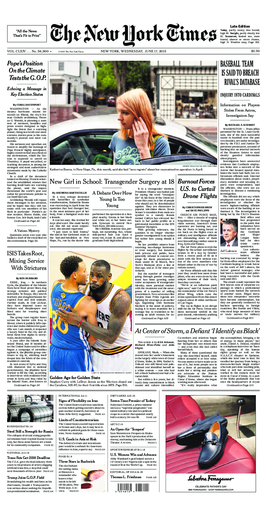 Prima-pagina-New-York-Times-del-2015-06-17