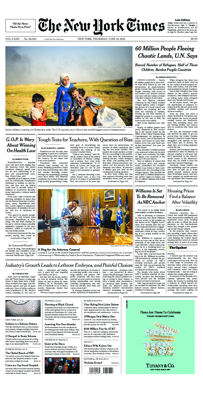 Prima-pagina-New-York-Times-del-2015-06-18