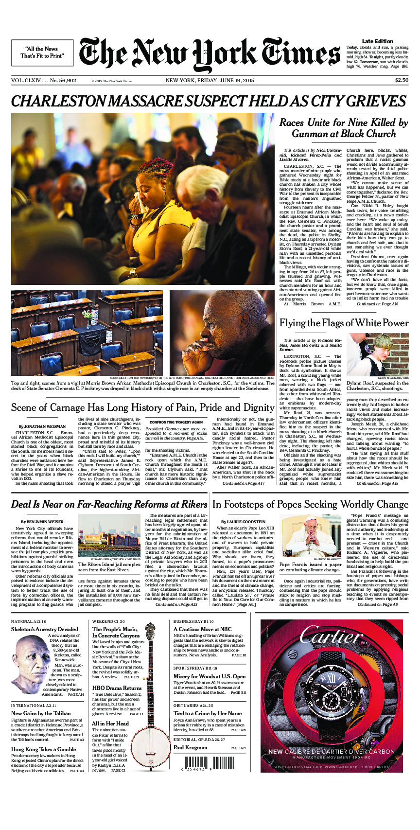 Prima-pagina-New-York-Times-del-2015-06-19