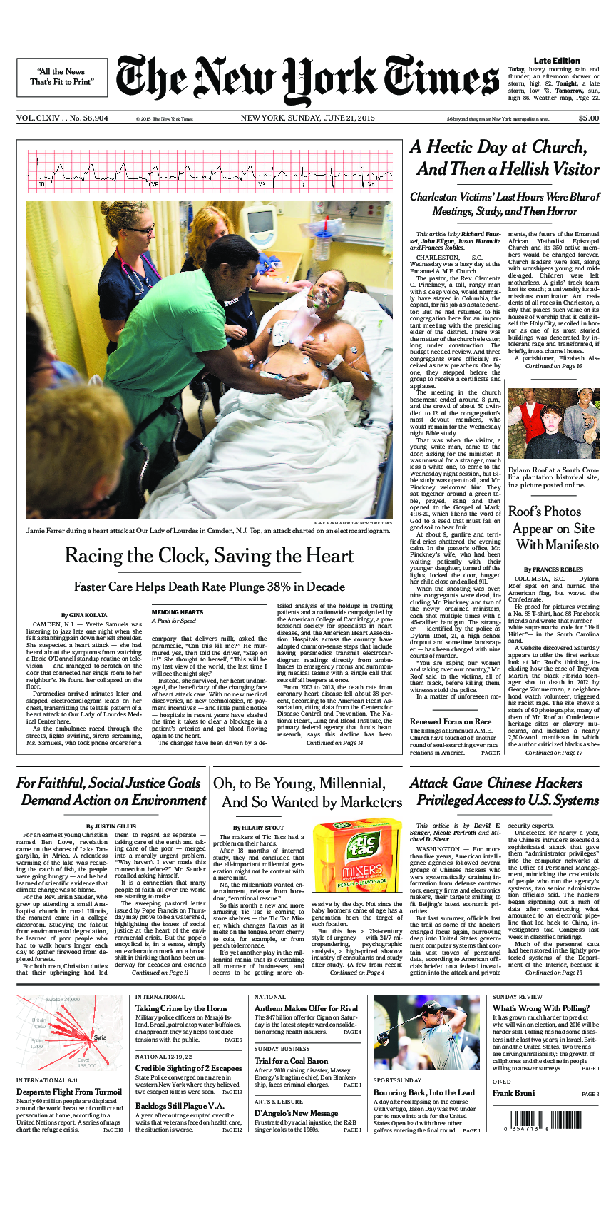 Prima-pagina-New-York-Times-del-2015-06-21