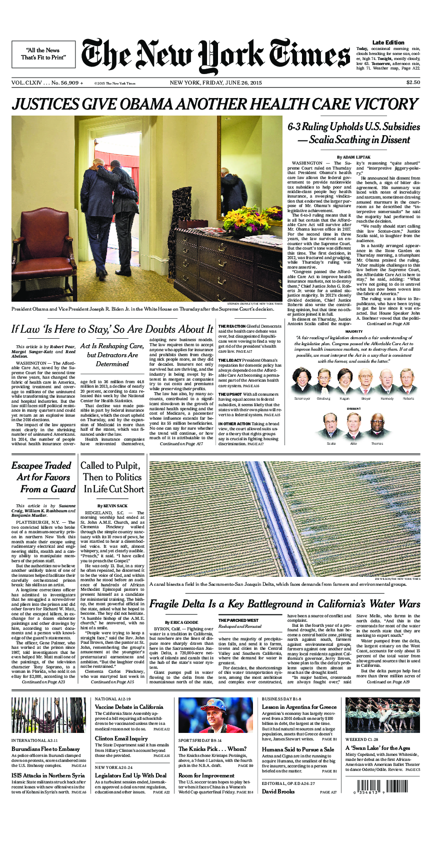 Prima-pagina-New-York-Times-del-2015-06-26