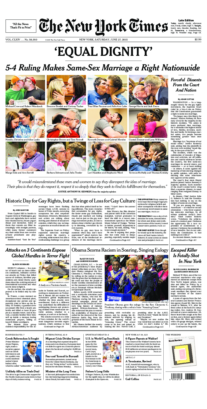 Prima-pagina-New-York-Times-del-2015-06-27