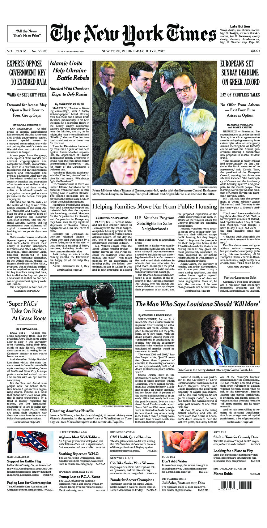 Prima-pagina-New-York-Times-del-2015-07-08